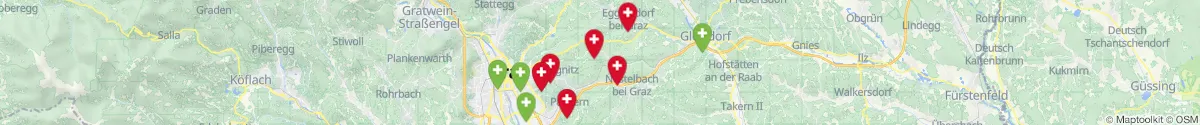Map view for Pharmacies emergency services nearby Laßnitzhöhe (Graz-Umgebung, Steiermark)